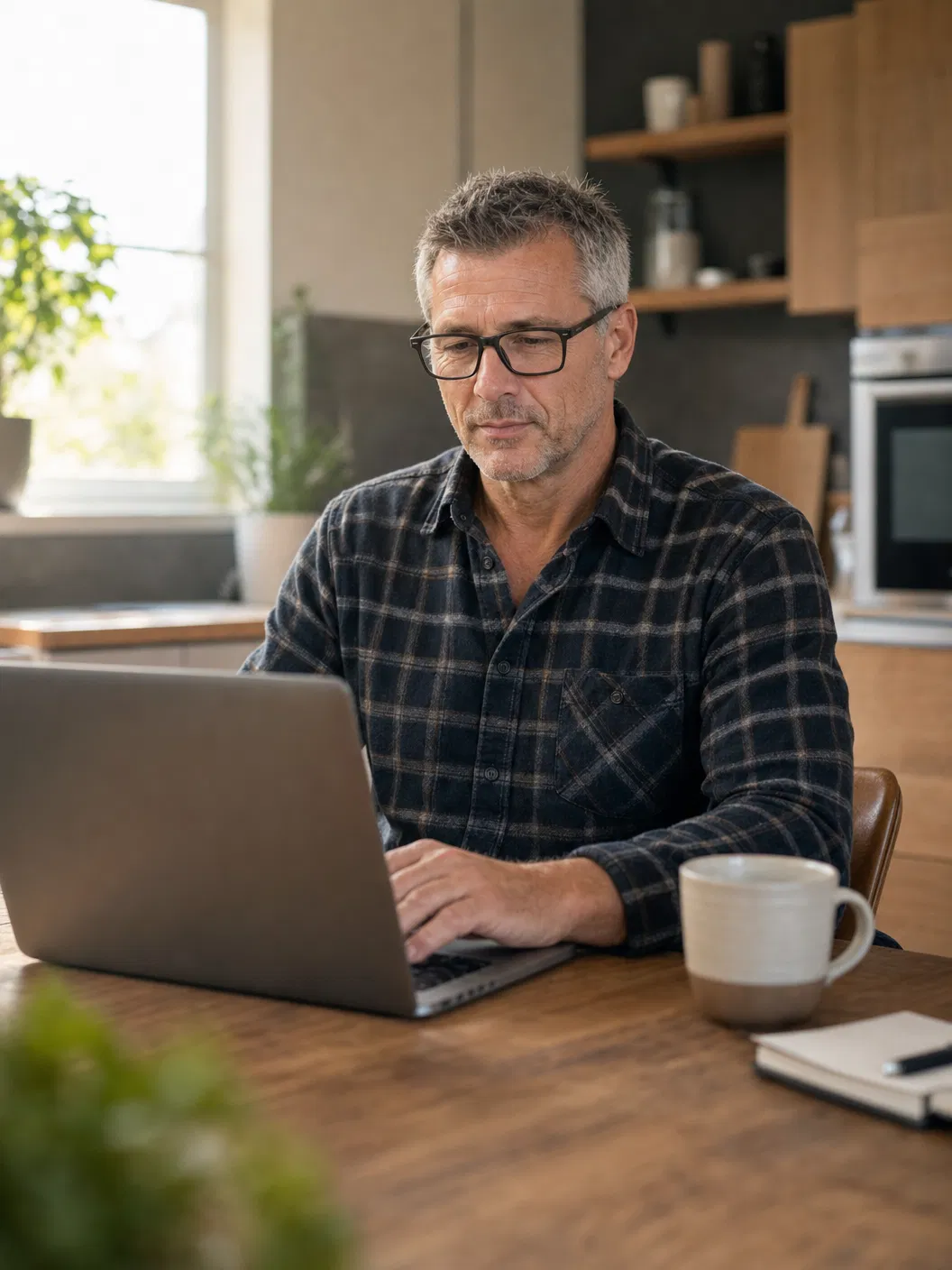 Laptop mit dem Ratgeber zur Betriebsschließung